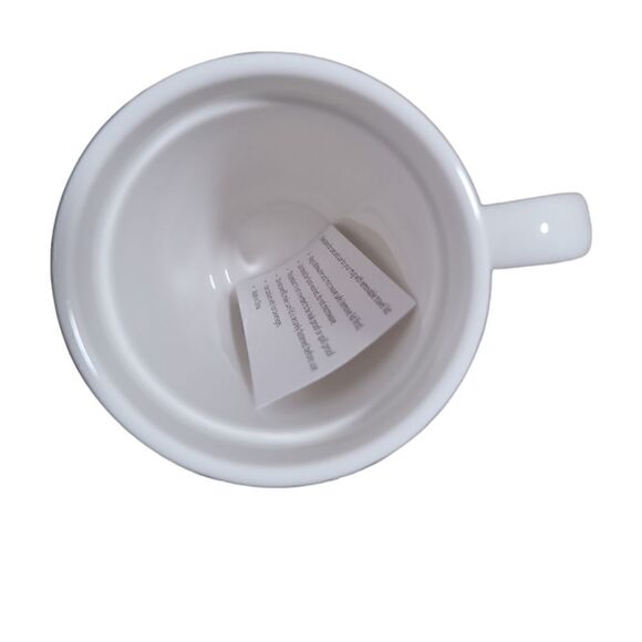 Starbucks Ceramic Travel Mug Handle Lid 14 oz Christmas Trees WINTER - Picture 3 of 4